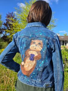 Otter Painted Denim Jacket